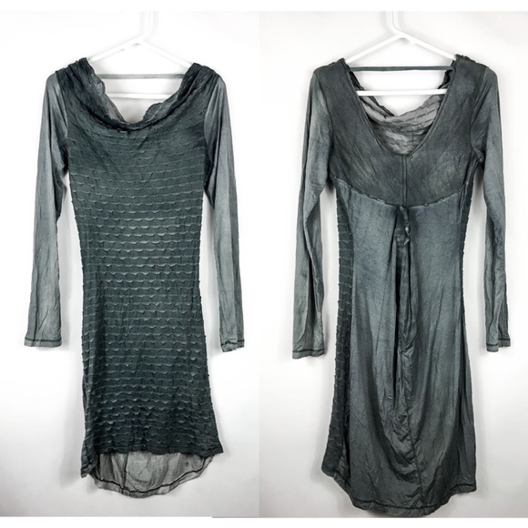 Monoreno Scoop Neck Dress in Charcoal Women Small - Picture 1 of 8